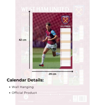West Ham United naptár A3 2027