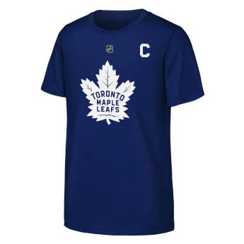 Toronto Maple Leafs gyerek póló Auston Matthews #34 NHL Flat Captains Name & Number Short Sleeve Cotton