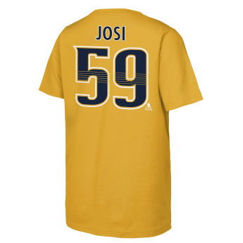 Nashville Predators gyerek póló Roman Josi #59 NHL Flat Captains Name & Number Short Sleeve Cotton