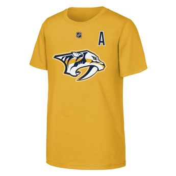 Nashville Predators gyerek póló Filip Forsberg #9 NHL Flat Alt. Captains Name & Number Short Sleeve