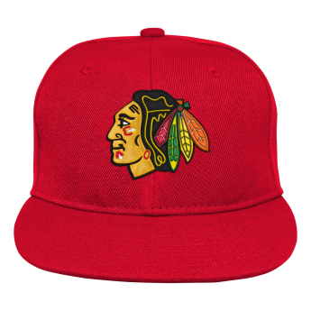 Chicago Blackhawks gyerek flat siltes sapka Logo Flatbrim Snapback
