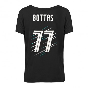 Mercedes AMG Petronas női póló Bottas 77 black F1 Team 2018