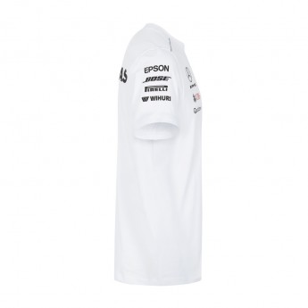 Mercedes AMG Petronas férfi póló white F1 Team 2018