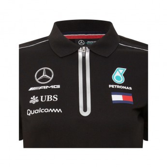 Mercedes AMG Petronas női galléros póló black F1 Team 2018