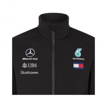 Mercedes AMG Petronas férfi kabát black Softshell F1 Team 2018