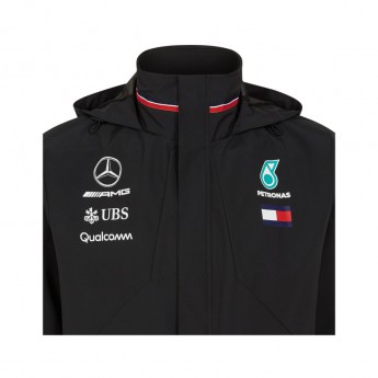 Mercedes AMG Petronas férfi kapucnis kabát black Rain F1 Team 2018
