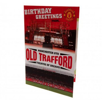 Manchester United születésnapi köszöntő Pop-Up Birthday Card