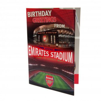 FC Arsenal születésnapi köszöntő Pop-Up Birthday Card