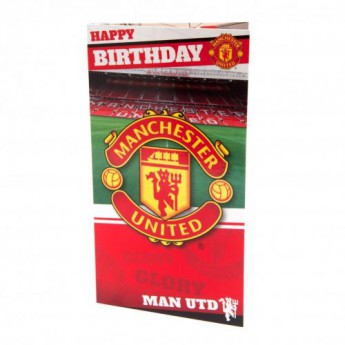 Manchester United születésnapi köszöntő Birthday Card Stadium