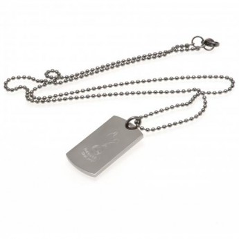 Tottenham nyaklánc dögcédulával Engraved Dog Tag & Chain