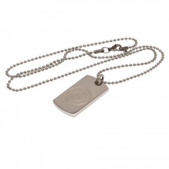 Manchester City nyaklánc dögcédulával Engraved Dog Tag & Chain