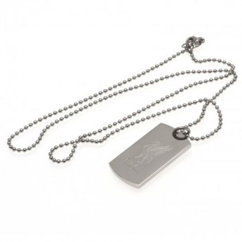 FC Liverpool nyaklánc dögcédulával Engraved Dog Tag & Chain LB