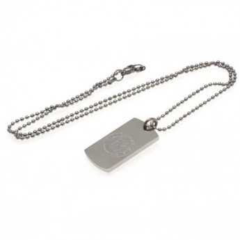 FC Chelsea nyaklánc dögcédulával Engraved Dog Tag & Chain