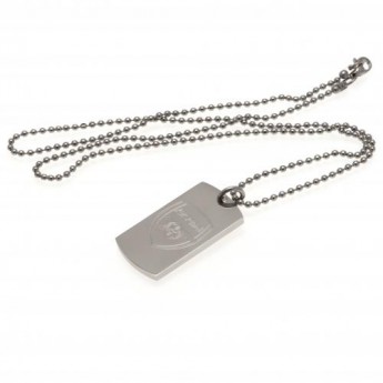 FC Arsenal nyaklánc dögcédulával Engraved Dog Tag & Chain