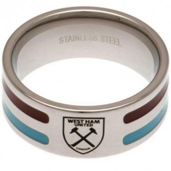 West Ham United gyűrű Colour Stripe Ring Large