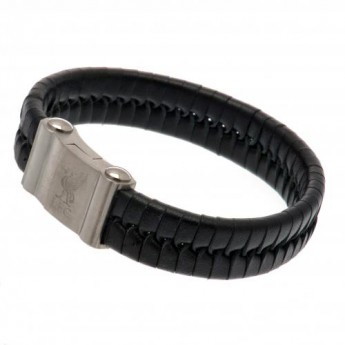 FC Liverpool bőr karkötő Single Plait Leather Bracelet