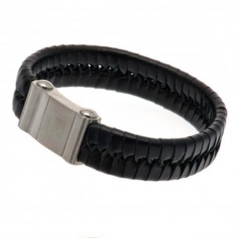 FC Arsenal bőr karkötő Single Plait Leather Bracelet
