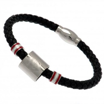 FC Arsenal bőr karkötő Colour Ring Leather Bracelet