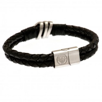 Manchester City bőr karkötő Leather Bracelet