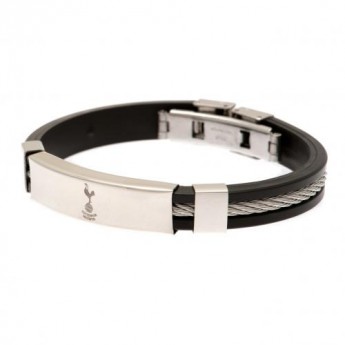 Tottenham szilikon karkötő Silver Inlay Silicone Bracelet