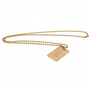 FC Rangers nyaklánc dögcédulával Gold Plated Dog Tag & Chain