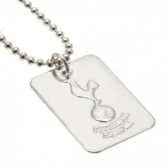 Tottenham nyaklánc dögcédulával Silver Plated Dog Tag & Chain