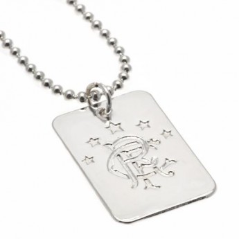 FC Rangers nyaklánc dögcédulával Silver Plated Dog Tag & Chain