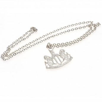 Newcastle United nyaklánc medállal Silver Plated Pendant & Chain