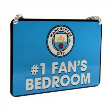 Manchester City hálószoba tábla Bedroom Sign No1 Fan