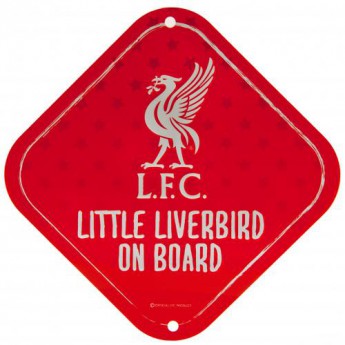 FC Liverpool gyerek az autóban matrica Little Dribbler
