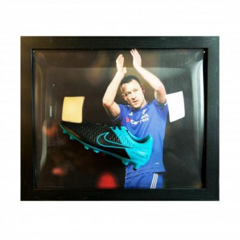 Legendák bekeretezett futballcipő FC Chelsea Terry Signed Boot (Framed)