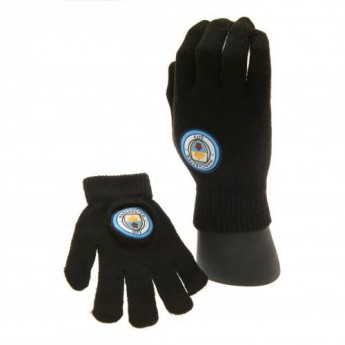 Manchester City gyerek kesztyű Knitted Gloves Junior