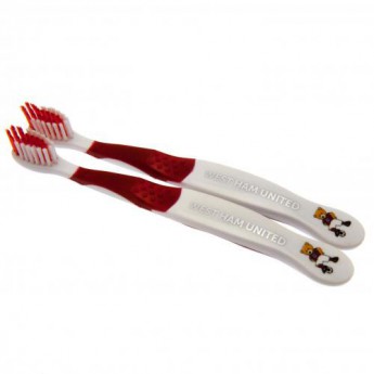 West Ham United két gyerek fogkefe Twin Pack Toothbrush Junior