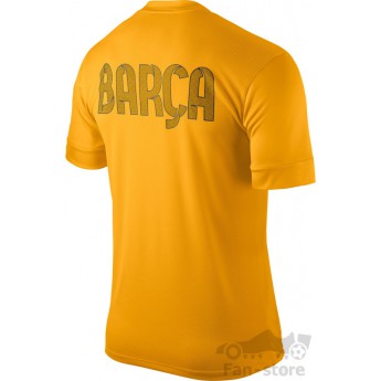 FC Barcelona narancssárga színű edzőpóló