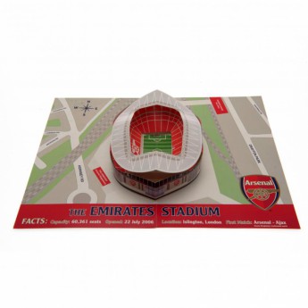 FC Arsenal születésnapi köszöntő Pop-Up Birthday Card