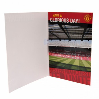 Manchester United születésnapi köszöntő Musical Birthday Card