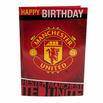 Manchester United születésnapi köszöntő Musical Birthday Card
