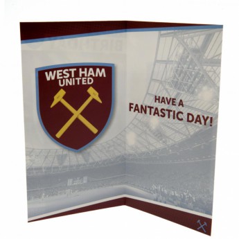 West Ham United születésnapi köszöntő Birthday Card