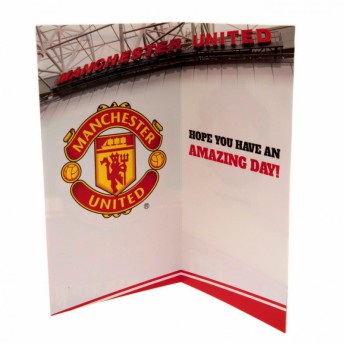 Manchester United születésnapi köszöntő Birthday Card Stadium