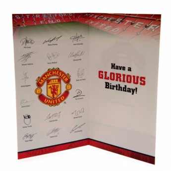 Manchester United születésnapi köszöntő Birthday Card No 1 Fan