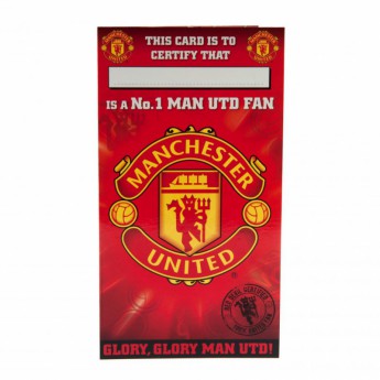 Manchester United születésnapi köszöntő Birthday Card No 1 Fan
