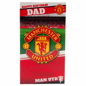 Manchester United születésnapi köszöntő Birthday Card Dad