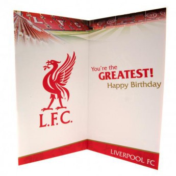 FC Liverpool születésnapi köszöntő Birthday Card Dad