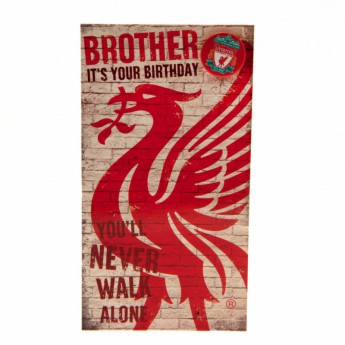 FC Liverpool születésnapi köszöntő Birthday Card Brother