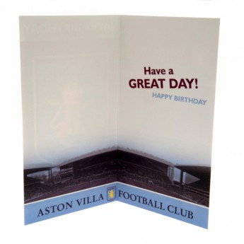 Aston Villa születésnapi köszöntő Birthday Card