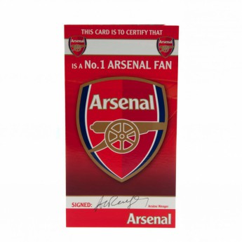 FC Arsenal születésnapi köszöntő Birthday Card No 1 Fan
