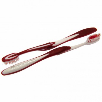 West Ham United két fogkefe Twin Pack Toothbrush Adults