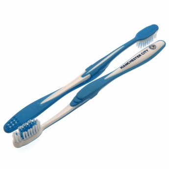 Manchester City két fogkefe Twin Pack Toothbrush Adults
