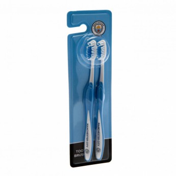 Manchester City két fogkefe Twin Pack Toothbrush Adults