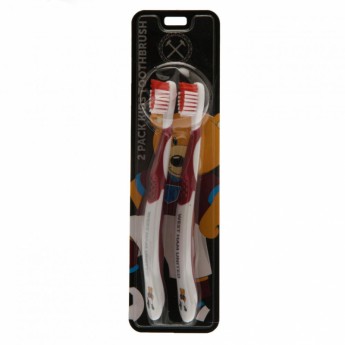 West Ham United két gyerek fogkefe Twin Pack Toothbrush Junior